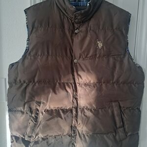 U.S. Polo Assn. Dark Brown Puffer Vest